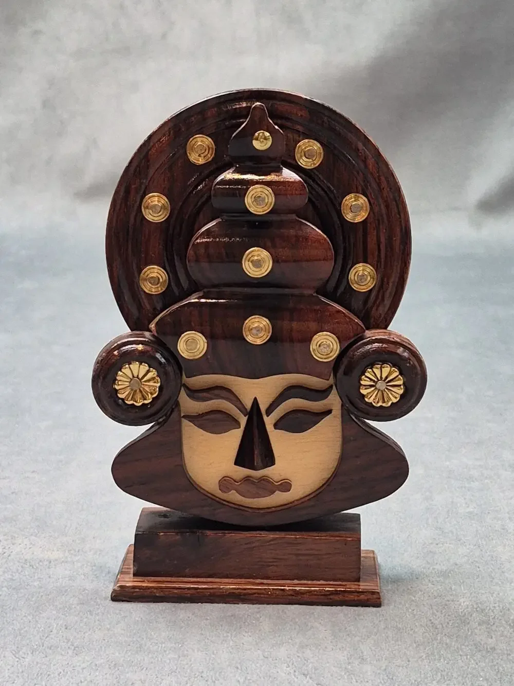 Handcrafted Wooden Kathakali Wall Mask 6.5